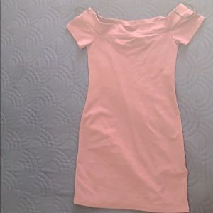 Purple, tight fitted dress